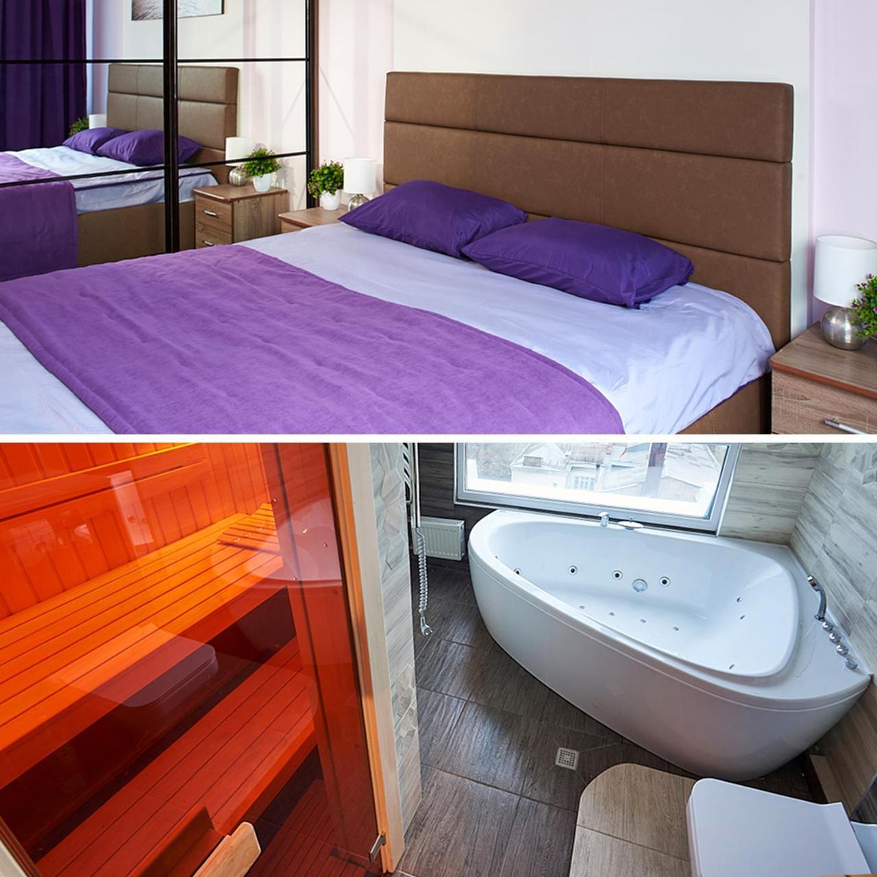 Sauna, Big Jacuzzi , Khreshchatyk apartments Kijów Zewnętrze zdjęcie